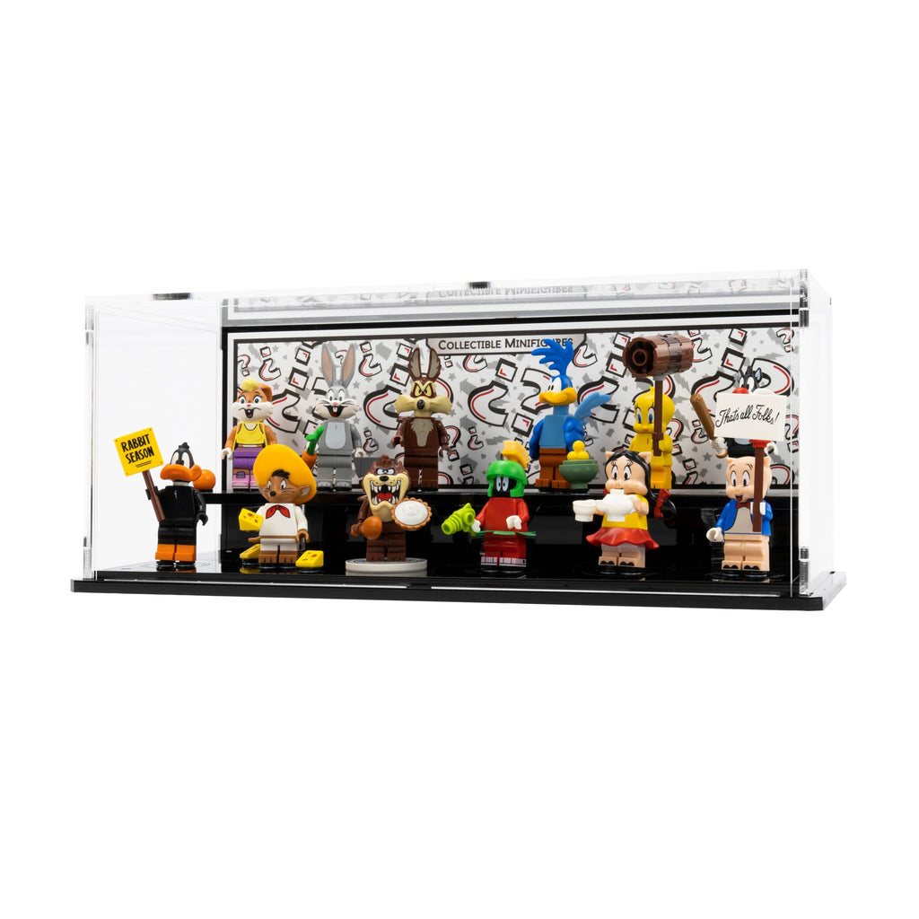 Complete acrylic display case for LEGO 71030 Looney Tunes Minifigures