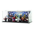 Complete acrylic display case for LEGO 71031 Marvel Studios Minifigures Series 1