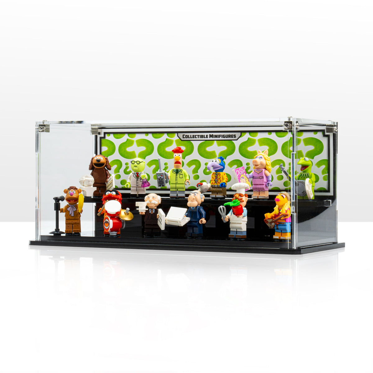 Complete acrylic display case for LEGO 71033 The Muppets Minifigures