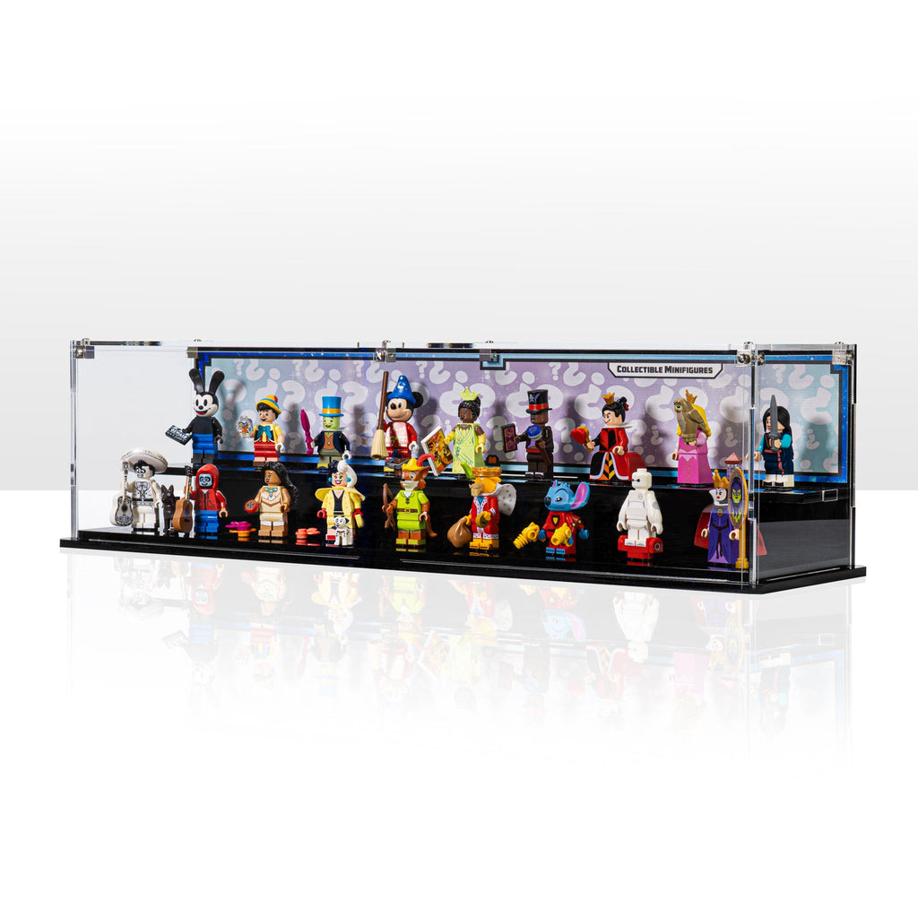 Complete acrylic display case for LEGO 71038 Disney 100 Minifigures