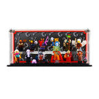 LEGO 71047 Dungeons & Dragons Minifigures in the acrylic display case, display view 2