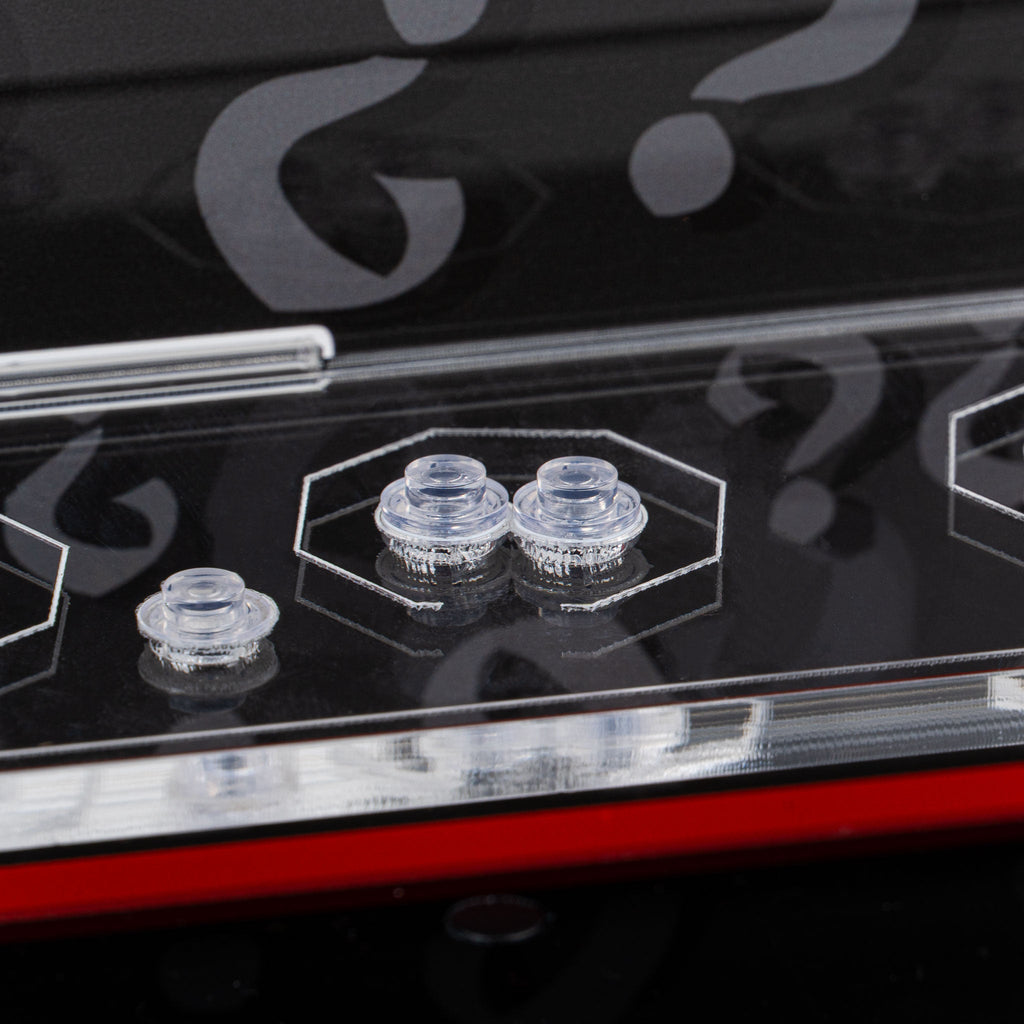 Acrylic display case construction detail for LEGO 71047 Dungeons & Dragons Minifigures, view 5