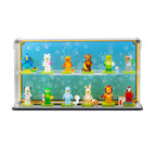 LEGO 71051 Animals Minifigures Series 28 in the acrylic display case, display view 4