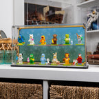 LEGO 71051 Animals Minifigures Series 28 in the acrylic display case, display view 10