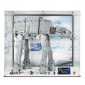 LEGO 75313 UCS AT-AT in the acrylic display case, display view 2