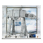 LEGO 75313 UCS AT-AT in the acrylic display case, display view 2