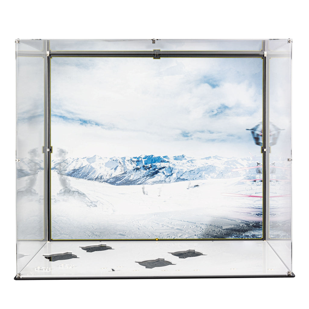 Acrylic display case for LEGO 75313 UCS AT-AT without the model, view 3
