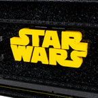 Acrylic wall mounted display case construction detail for LEGO 75407 Star Wars Logo & 124 Minifigures, view 6