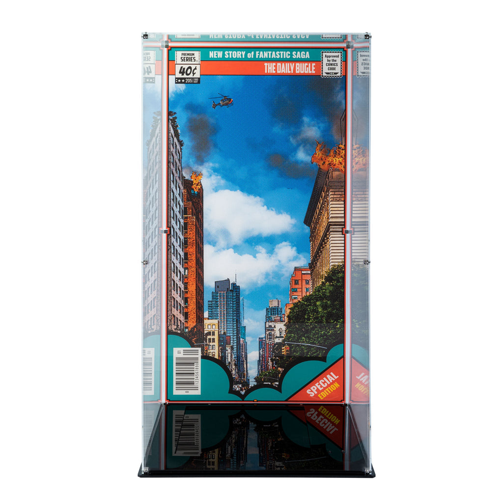 Acrylic display case for LEGO 76178 Daily Bugle without the model, view 3