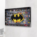 Complete acrylic wall mounted display case for LEGO 76330 Batman Logo & 121 Minifigures