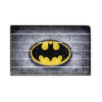 LEGO 76330 Batman Logo & 121 Minifigures in the acrylic wall mounted display case, display view 4