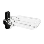 Empty clear acrylic platform and black wall bracket for LEGO 76285 Spider-Man Mask