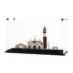 LEGO Venice Skyline 21026: complete model with the display case; Display Case.