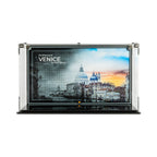 LEGO Venice Skyline 21026: display case panels or base without the main LEGO build.
