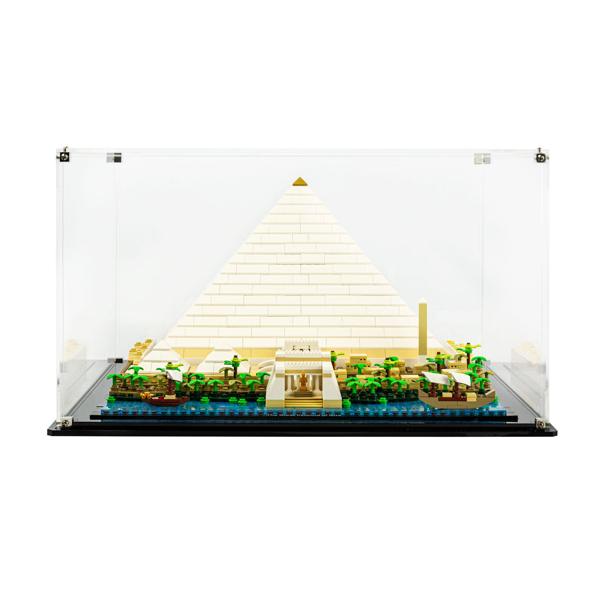 LEGO Great Pyramid of Giza 21058: pyramid scene in the clear configuration.