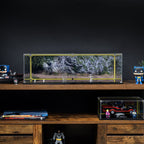LEGO Classic TV Series Batmobile 76328: display case panels or base without the main LEGO build.
