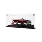 LEGO Batman Classic TV Series Batmobile 76188: complete model with the display case; Display Case.