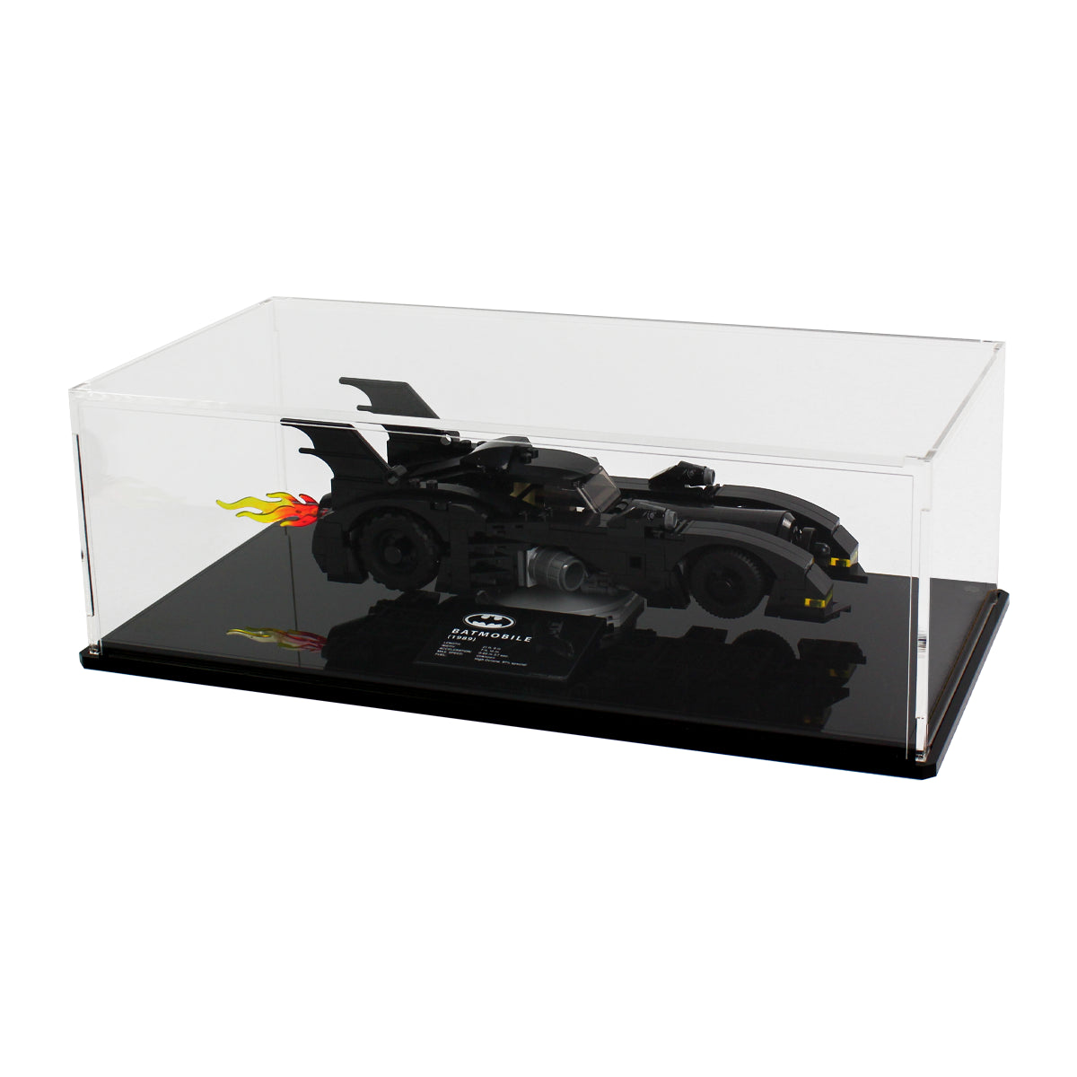 LEGO 1989 Batmobile 40433: complete model with the display case; Clear.