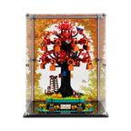 LEGO Family Tree 21346: model and display case shown together.