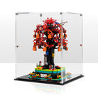 LEGO Family Tree 21346: complete model with the display case; Clear Background.