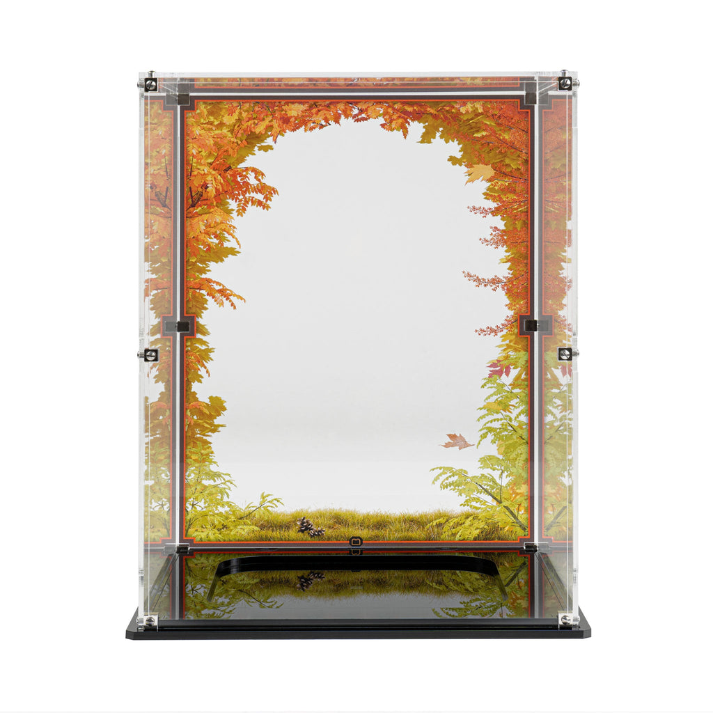 LEGO Family Tree 21346: display case panels or base without the main LEGO build.