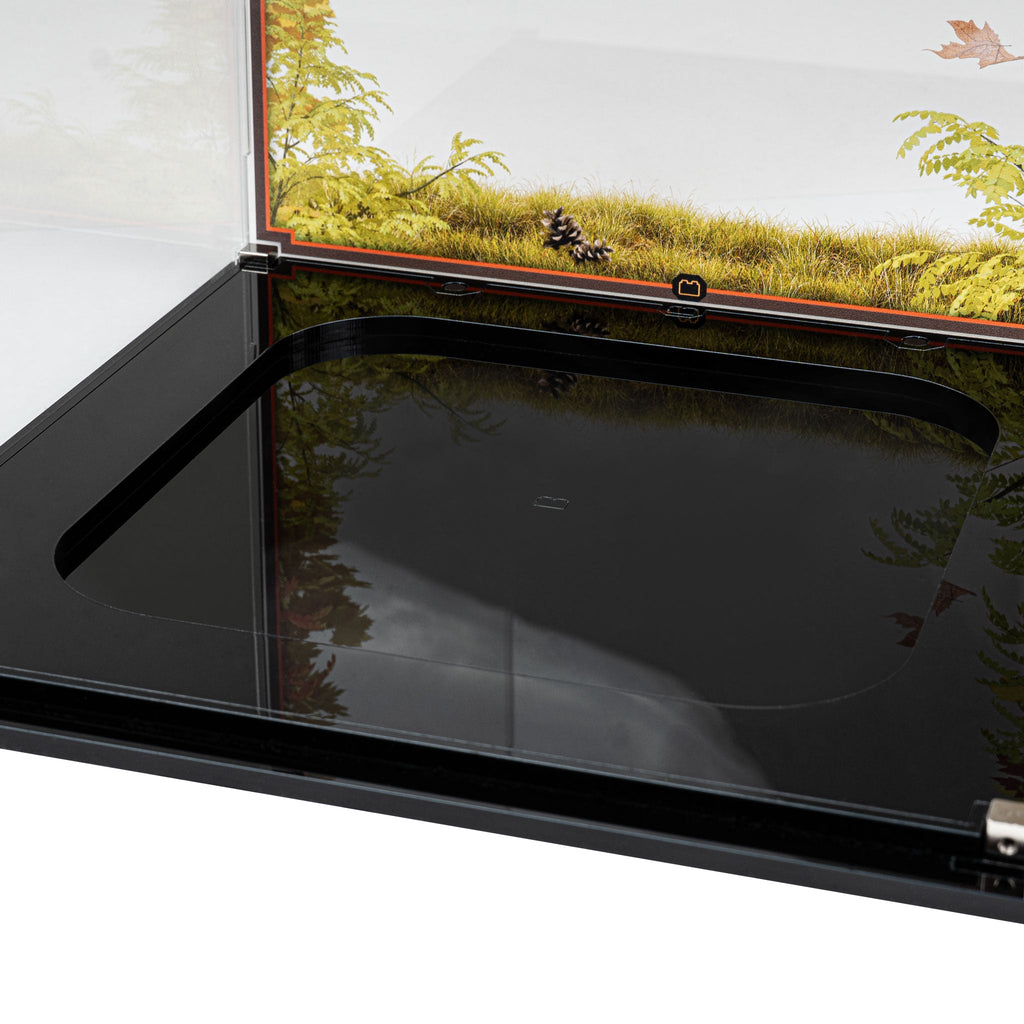LEGO Family Tree 21346: close view of the display case construction or display arrangement.