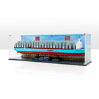 LEGO Maersk Dual-Fuel Container Vessel 40955: complete model with the display case; Premium Printed Display.