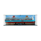 LEGO Maersk Dual-Fuel Container Vessel 40955: model and display case shown together.