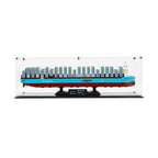 LEGO Maersk Dual-Fuel Container Vessel 40955: complete model with the display case; Clear Background.