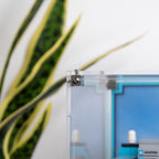 LEGO Maersk Dual-Fuel Container Vessel 40955: close view of the display case construction or display arrangement.
