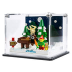 LEGO Santa's Front Yard 40484: alternate angle of the winter scene.