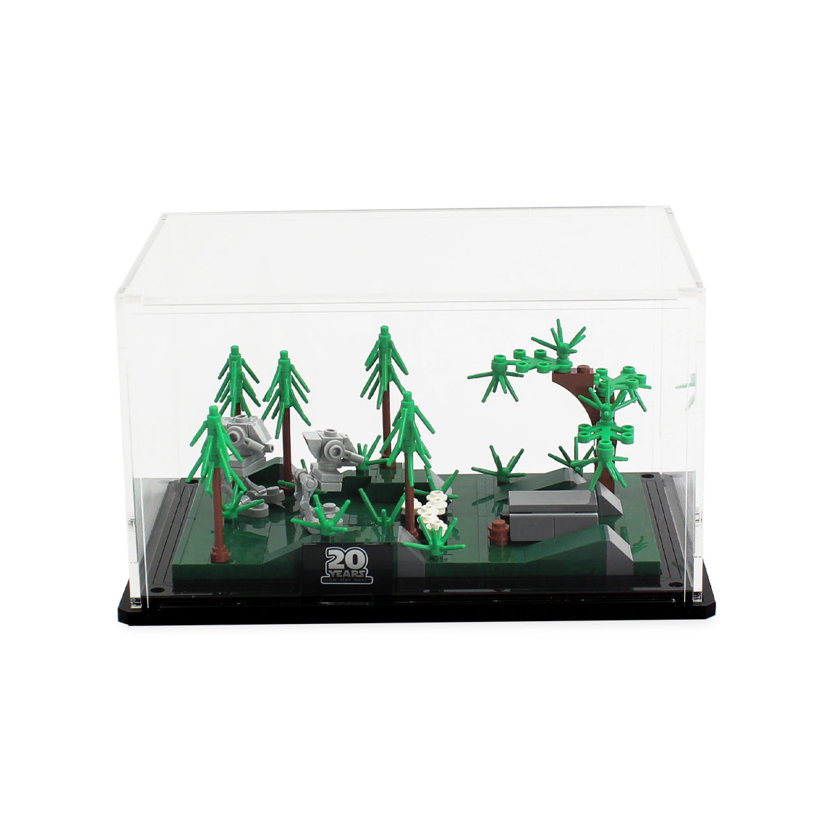 LEGO Battle of Endor 40362: Endor scene in the clear configuration.