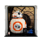 LEGO BB-8 75187: front view of BB-8 and its original model plaque.