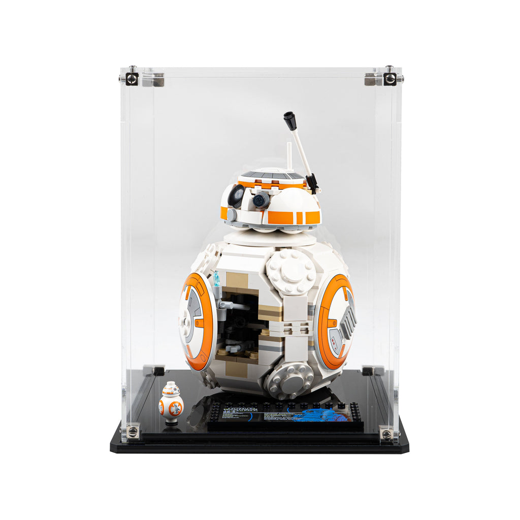 LEGO BB-8 Astromech Droid 75452: model and display case shown together.