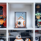 LEGO BB-8 Astromech Droid 75452: model and display case shown together.