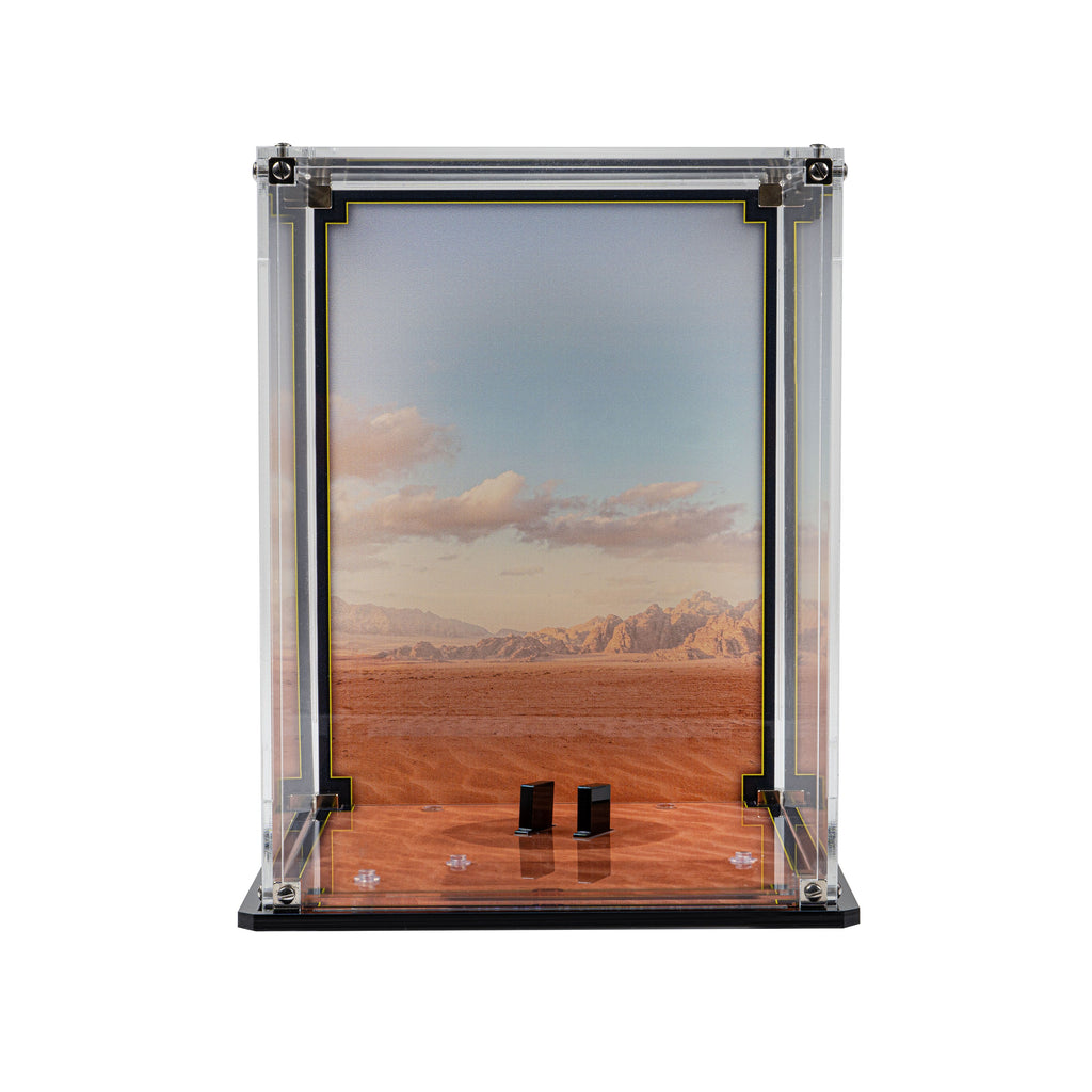 LEGO BB-8 Astromech Droid 75452: display case panels or base without the main LEGO build.