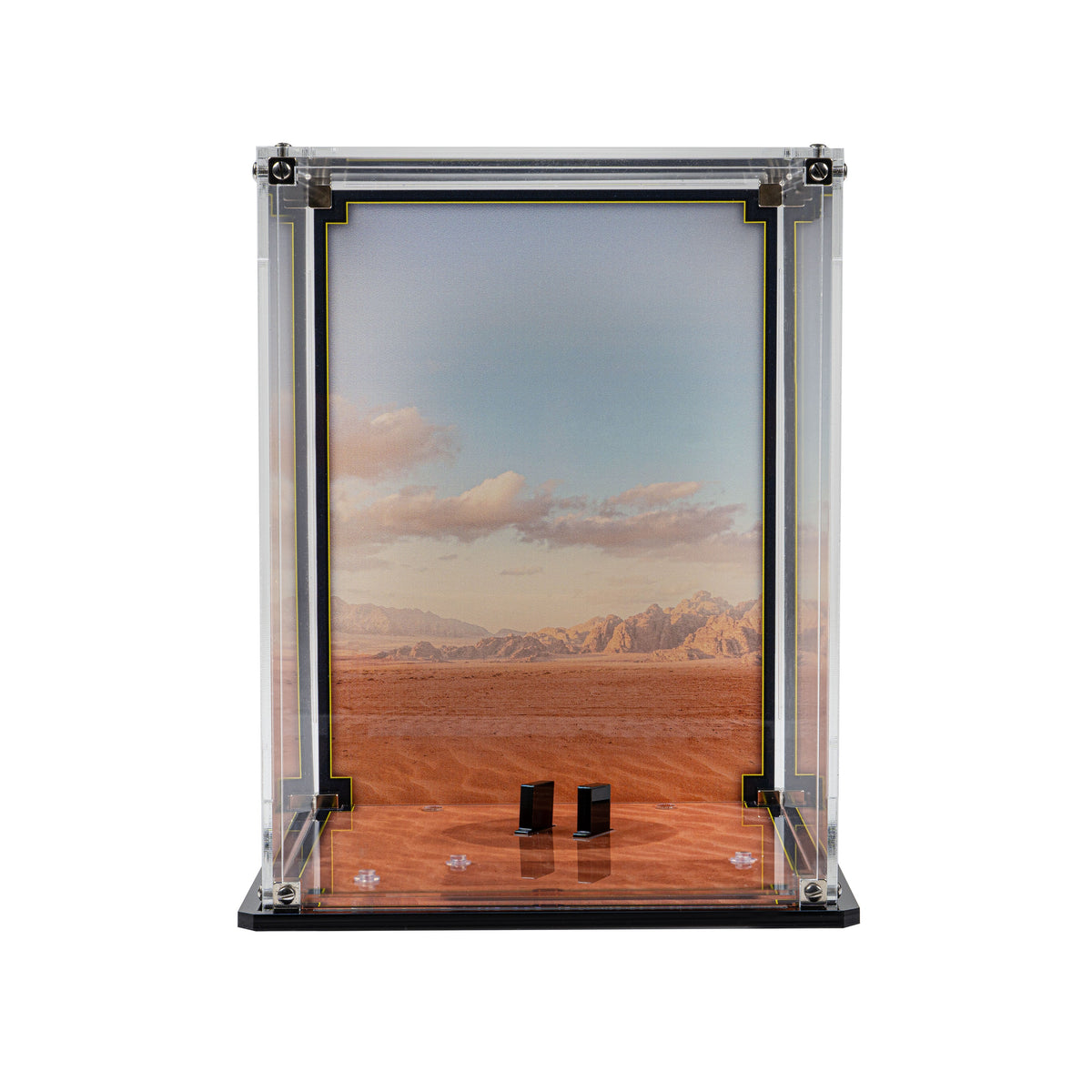 LEGO BB-8 Astromech Droid 75452: display case panels or base without the main LEGO build.