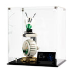LEGO D-O 75278: complete model with the display case; Display case.