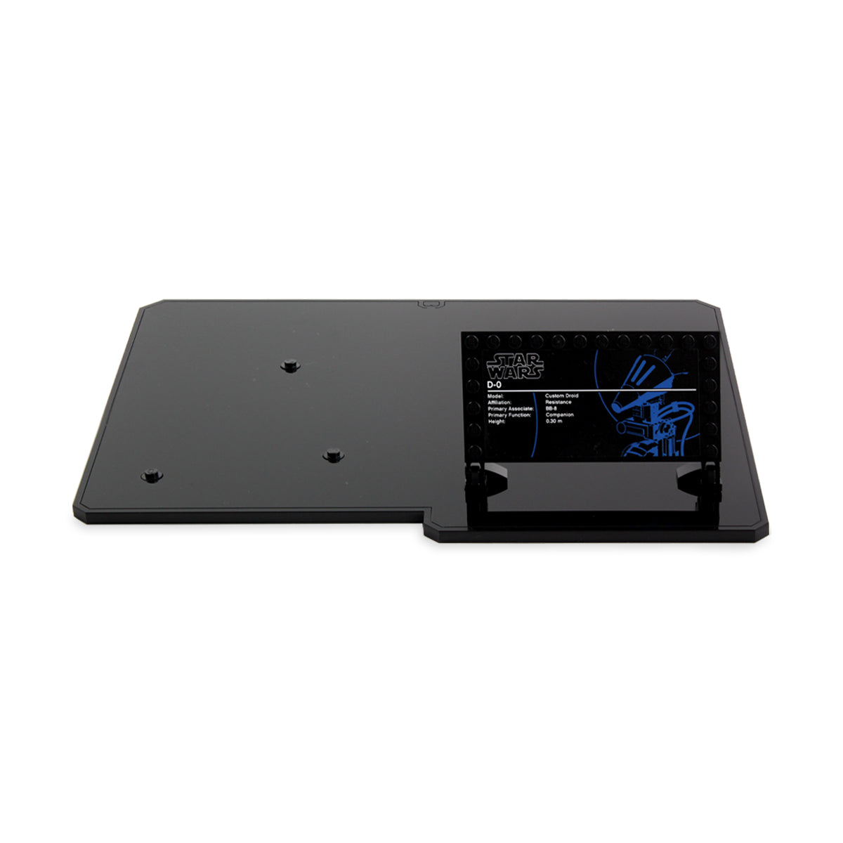 LEGO D-O 75278: display case panels or base without the main LEGO build.