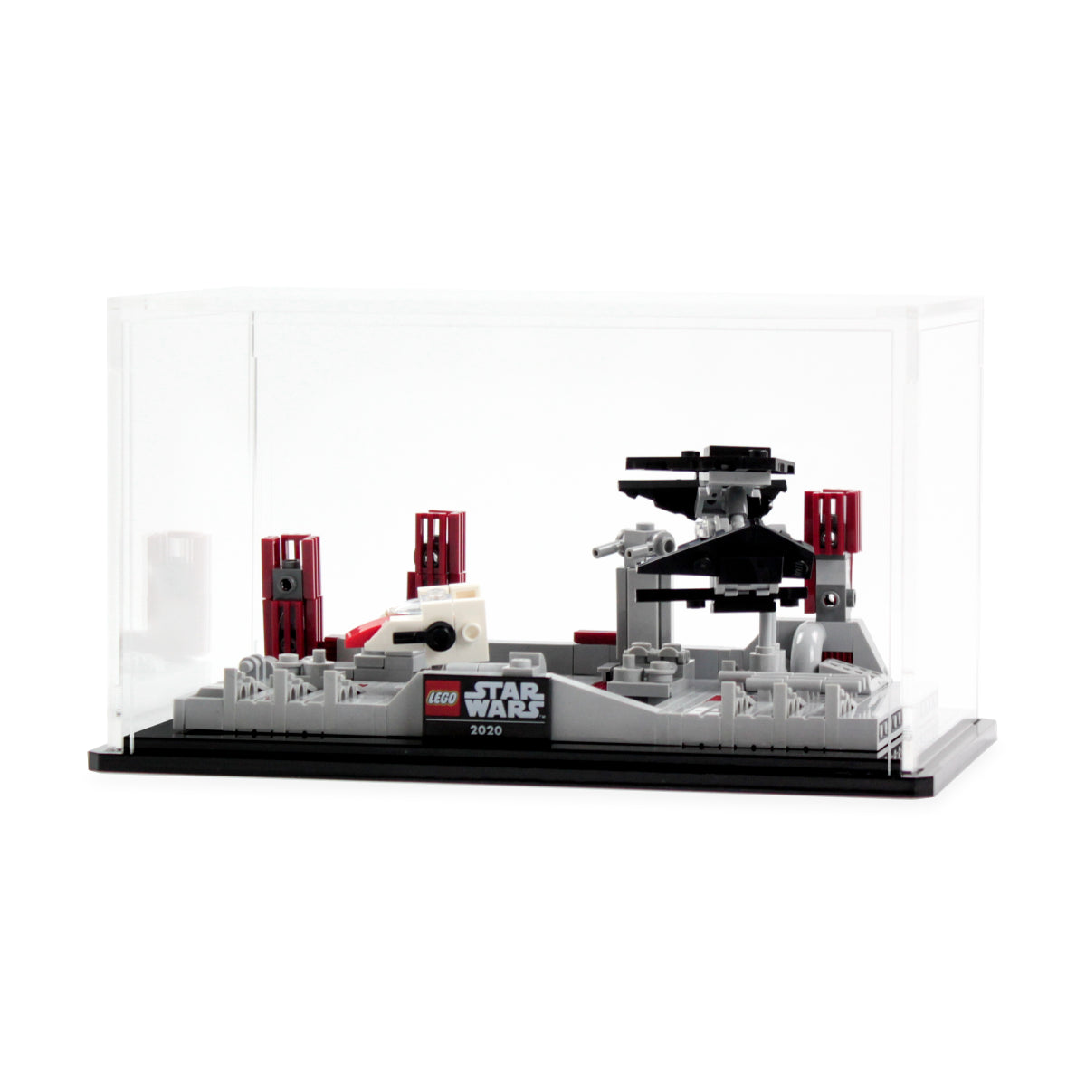 LEGO Death Star II Battle 40407: complete model with the display case; Clear.