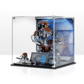 LEGO Droideka 75381: complete model with the display case; Printed Background.