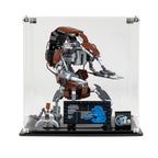 LEGO Droideka 75381: model and display case shown together.