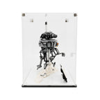 LEGO Imperial Probe Droid 75306: model and display case shown together.