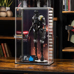 LEGO K-2SO Security Droid 75434: model and display case shown together.