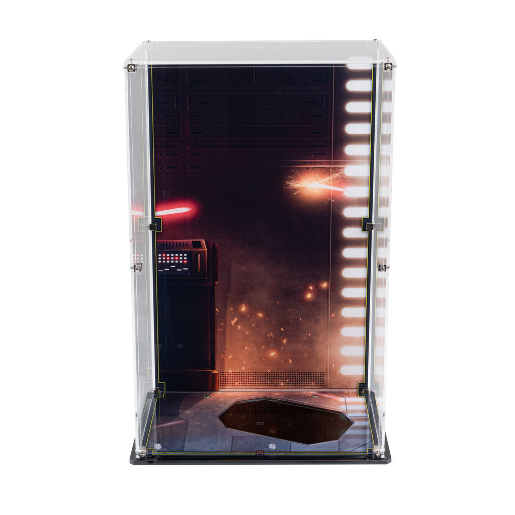 LEGO K-2SO Security Droid 75434: display case panels or base without the main LEGO build.