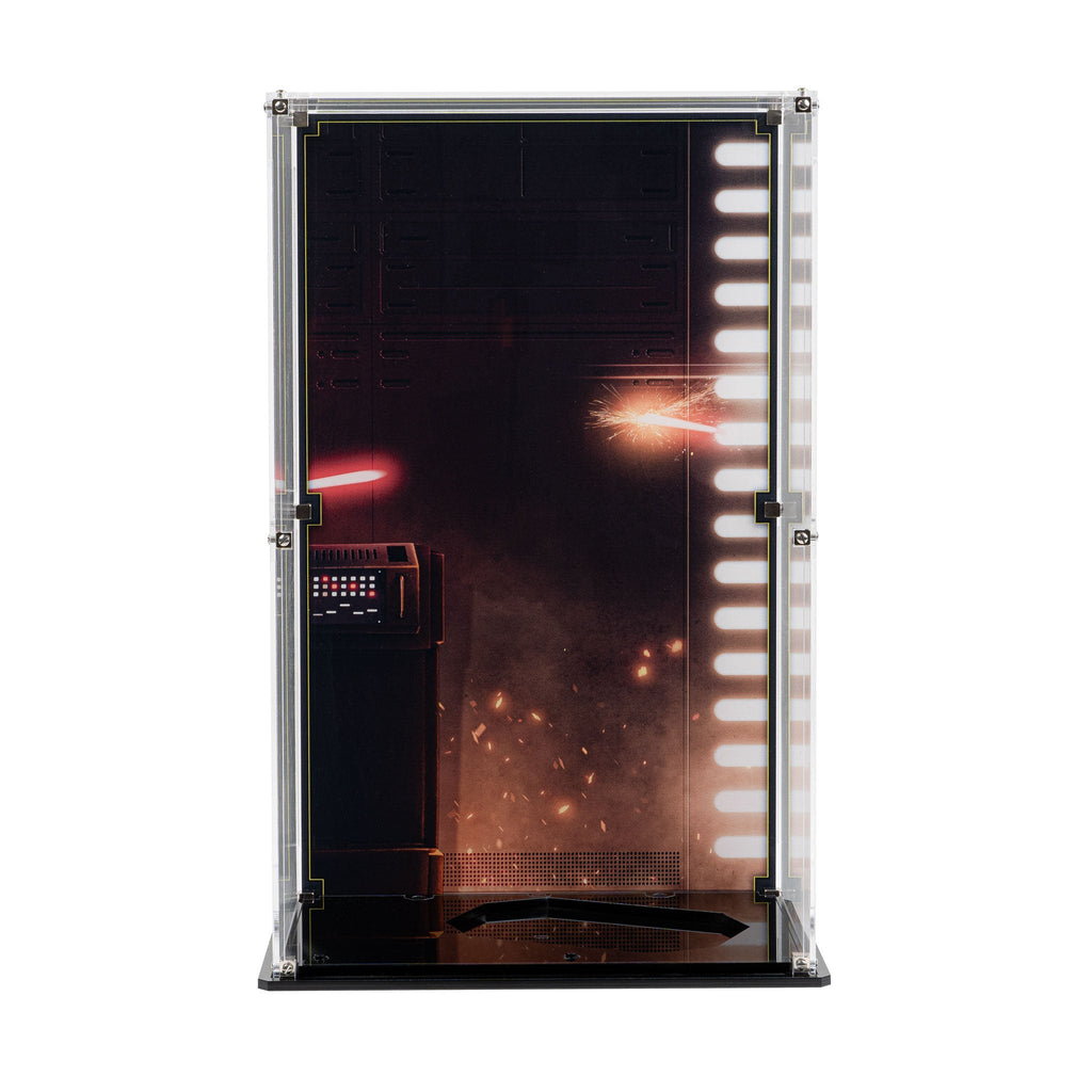 LEGO K-2SO Security Droid 75434: display case panels or base without the main LEGO build.