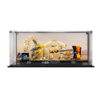 LEGO Mos Espa Podrace Diorama 75380: front view of the Podrace backdrop configuration.