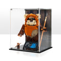 LEGO Wicket the Ewok 75430: complete model with the display case; Premium Printed Display.