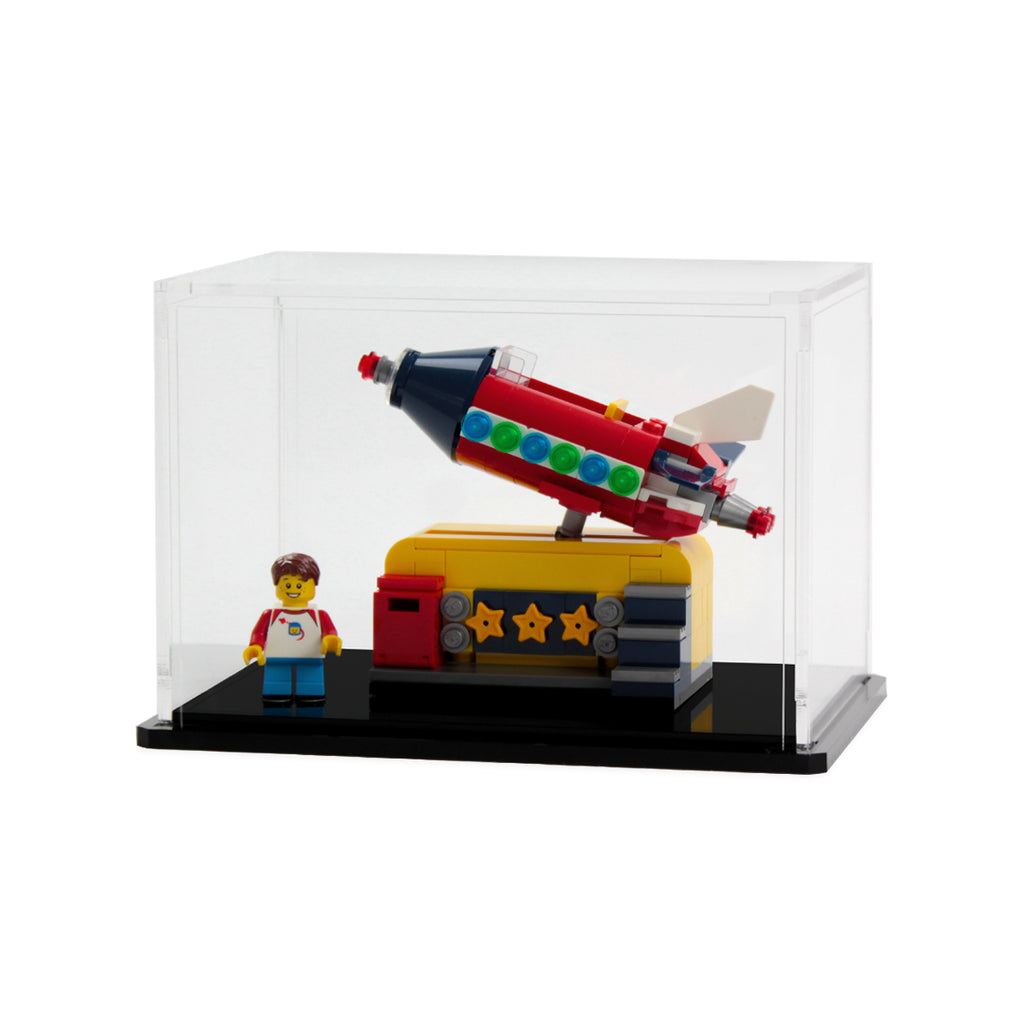 LEGO Rocket Ride 40335: angled view of the Rocket Ride display.