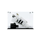LEGO adidas Originals Superstar 10282: complete model with the display case; Classic Display Case.